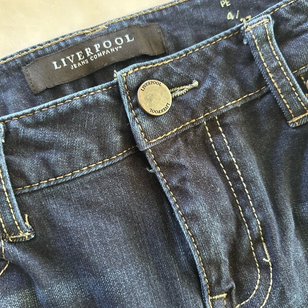 Liverpool Dark Wash Denim Jeans